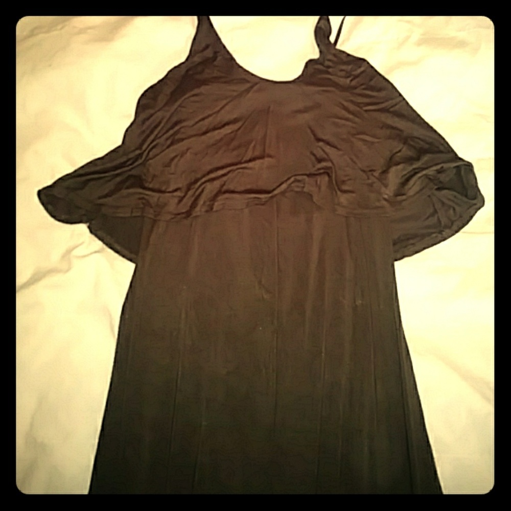 Soft flowy Maxi Dress with built in bra.